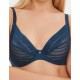 Бюстгальтер-минимайзер мягкий Milavitsa 127630 синий топаз/нюд, Цвет: синий топаз/нюд, Размеры: 85B