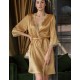 Атласный халат-кимоно Mia-Mella JULIA 8733 золотой, Цвет: золотой, Размеры: 2XL/3XL