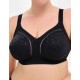 Мягкий хлопковый бюстгальтер без косточек Milavitsa 108180 / 118180 черный, Цвет: черный, Размеры: 80D