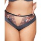 Трусы бразилиана Ava ROMANCE 2123 brazilian Gray, Цвет: графит, Размеры: 2XL