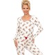 Пижама женская из хлопка Donna RENI long pyjamas, Цвет: белый, Размеры: S