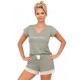 Вискозная пижама с шортами Donna SIMPLY 1/2 pyjamas OLIVE, Цвет: оливковый, Размеры: S