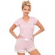 Вискозная пижама с шортами Donna SIMPLY 1/2 pyjamas POWDER PINK, Цвет: розовый, Размеры: S
