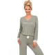 Вискозная пижама с брюками Donna SIMPLY long pyjamas OLIVE, Цвет: оливковый, Размеры: S