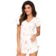 Хлопковая пижама с шортами Donna SWEET 1/2 pyjamas, Цвет: белый, Размеры: L Хлопковая пижама с шортами Donna SWEET 1/2 pyjamas, Цвет: белый, Размеры: L