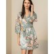 Короткий халат с цветами Mia-Amore AZALIA 4413, Цвет: серебристый, Размеры: L/XL Короткий халат с цветами Mia-Amore AZALIA 4413, Цвет: серебристый, Размеры: L/XL