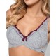 Бюстгальтер балконет пуш-ап Nipplex AURORA P-UP, Цвет: серый, Размеры: 65D