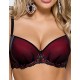 Бюстгальтер балконет с пуш-ап Nipplex RAMONA P-UP бордовый, Цвет: бордовый, Размеры: 65D