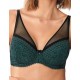 Бюстгальтер балконет пуш-ап Nipplex XENA P-UP, Цвет: изумруд, Размеры: 70C