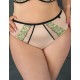 Трусы слипы высокие Kris Line LIME high waist, Цвет: бежевый+лайм, Размеры: M