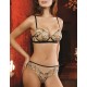Комплект Mioocchi VALERIE 778181 балконет и слипы nudo/nero, Цвет: nudo/nero, Размеры: 70D
