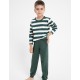 Пижама для мальчиков Taro 3082/3083/3088 BLAKE, Цвет: зеленый/белый, Размеры: 116