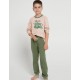 Детская пижама Taro 3086/3087/3090 SAMMY, Цвет: бежевый/хаки, Размеры: 128