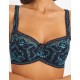 Бюстгальтер балконет кружево биколор Simona M 608 кварц-лазурит, Цвет: кварц-лазурит, Размеры: 75E