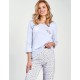 Пижама женская со штанами Taro 3240/3256/3257 ARIELLA, Цвет: светло-голубой, Размеры: 6XL