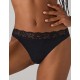 Хлопковые трусы стринги Ysabel Mora 19032 черный, Цвет: черный, Размеры: M