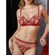Комплект белья Mioocchi EMMA 775555 балконет слипы rosso, Цвет: rosso (красный), Размеры: 70C