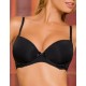 Бюстгальтер балконет пуш-ап Amelie MICROLACE 8030 черный, Цвет: черный, Размеры: 70C