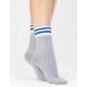 Носки женские Fiore 1141/G PLAYER 80 den серый/синий, Цвет: серый/синий, Размеры: UN