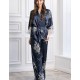 Брючная шелковая пижама Mia-Amore ALEXANDRIA 3568, Цвет: темно-синий, Размеры: S