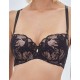 Кружевной бюстгальтер пуш-ап Alles BOUDOIR 01 P-UP black, Цвет: черный, Размеры: 65D