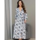 Длинный халат из вискозы Mia-Amore IVETTA 5149, Цвет: чёрно-белый, Размеры: 4XL/5XL
