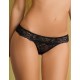 Кружевные трусы стринги Amelie MICROLACE 8028-1 черный, Цвет: черный, Размеры: M
