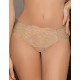 Кружевные трусы бразилиана Amelie MICROLACE 8028-3 бежевый, Цвет: бежевый, Размеры: M