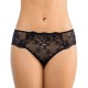 Кружевные трусы бразилиана Amelie MICROLACE 8028-3 черный, Цвет: черный, Размеры: M