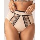 Трусы высокие стринги Kris Line ORIENTAL stringi high waist, Цвет: бежевый+черный, Размеры: M Трусы высокие стринги Kris Line ORIENTAL stringi high waist, Цвет: бежевый+черный, Размеры: M