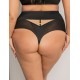 Трусы высокие стринги Kris Line SIMPLE stringi high waist, Цвет: черный, Размеры: 2XL