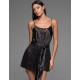 Игривый комбидрес Mia-Amore EMMA 7475, Цвет: черный, Размеры: M