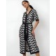 Длинное платье Aruelle ZARIAH, Цвет: черный/белый, Размеры: XS/S