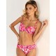 Раздельный купальник формовка + слипы Jolidon FR236i, Цвет: розовый принт, Размеры: 70C