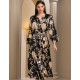 Шёлковый длинный халат Mia-Amore ELMIRA 4269, Цвет: черный, Размеры: 4XL/5XL