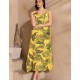 Длинный сарафан из хлопка Mia-Amore TENERIFE 5220 желтый, Цвет: желтый, Размеры: 2XL