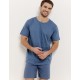 Пижама мужская с шортами Taro 3400/3401/3402 NICK, Цвет: джинс, Размеры: 3XL