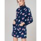 Флисовый халат на молнии Infiore RME671467 blu, Цвет: blu (синий), Размеры: S