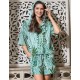 Натуральный комплект с шортами Mia-Amore SICILIA 5212, Цвет: малахит, Размеры: 2XL