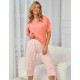Пижама женская с бриджами Taro 3323/3375/3376 ELOISE, Цвет: персиковый, Размеры: XL