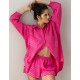 Пижама с шортами из муслина Sensis MAGENTA, Цвет: малиновый, Размеры: M