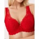 Бюстгальтер с поролоном Elli 3037 красный, Цвет: красный, Размеры: 75H