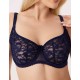 Мягкий кружевной бюстгальтер Elli 6000 темно-синий, Цвет: темно-синий, Размеры: 75F
