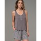 Пижама с шортами из вискозы Mia-Amore DAMASK 5364, Цвет: серый, Размеры: S