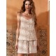 Комплект топ и шорты из муслина Mia-Amore CAMILA 5412, Цвет: латте, Размеры: S