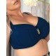 Мягкий бюстгальтер от купальника Kris Line CALIFORNIA NAVY BLUE soft full cup, Цвет: темно-синий, Размеры: 75R