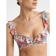 Бюстгальтер купальный с пуш-ап Esotiq BAE 40702 мульти розовый, Цвет: цветы на розовом, Размеры: 75C/80B