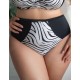 Высокие плавки Kris Line TROPEA briefs high waist, Цвет: черный+белый, Размеры: 2XL