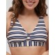 Бюст купальный в полоску Ysabel Mora SANTANTICO 82935, Цвет: тёмно-синий/белый, Размеры: 70С
