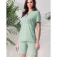 Пижама с шортами Lormar SATEN 651327CO giada, Цвет: giada (зеленый), Размеры: M